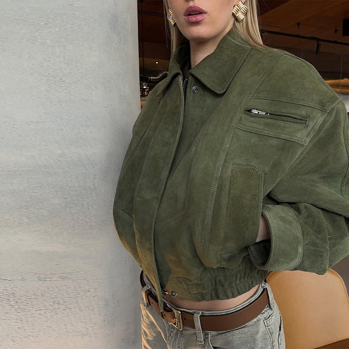 Damernas Mode Mockajacka i Oversized-stil Mirla-Eva Jonsson