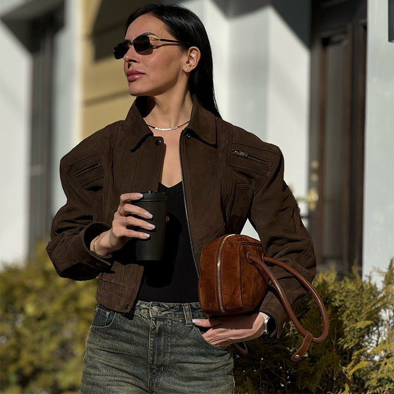 Damernas Mode Mockajacka i Oversized-stil Mirla-Eva Jonsson