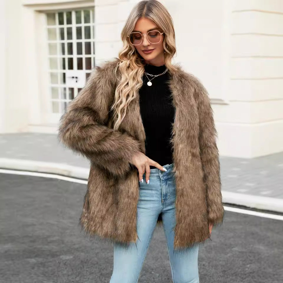 Damernas Moderiktig Konstpäls-Capevästar Eva Jonsson-Eva Jonsson