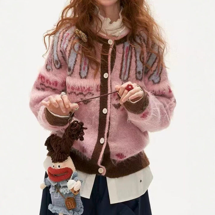 Damernas Moderiktig Stickad Tröja Mirla-Eva Jonsson
