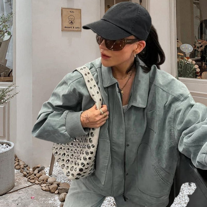 Damernas Moderiktiga Oversized Denimjacka Eva Jonsson-Eva Jonsson