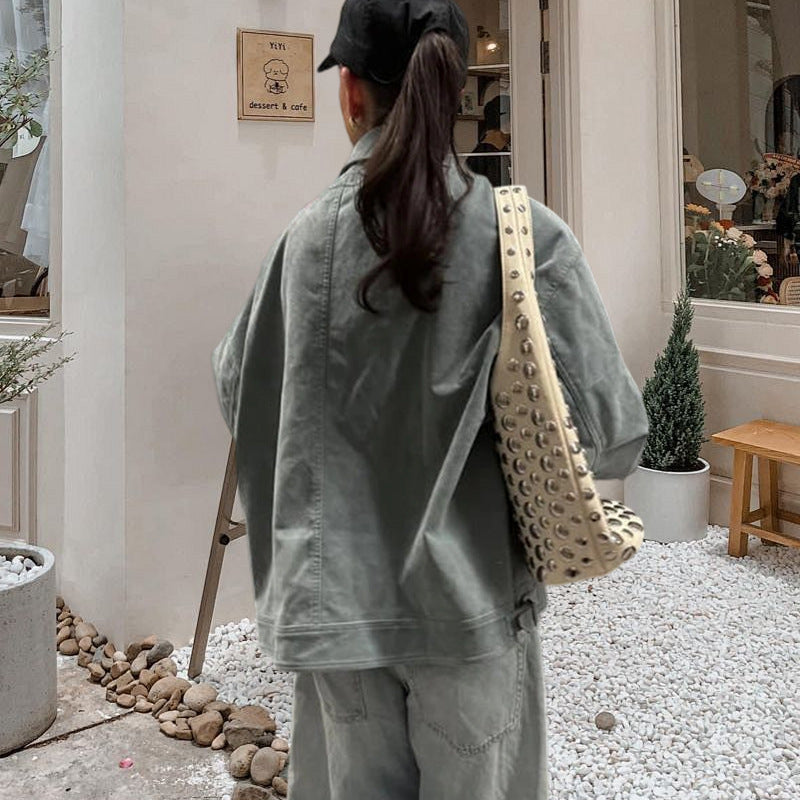 Damernas Moderiktiga Oversized Denimjacka Eva Jonsson-Eva Jonsson