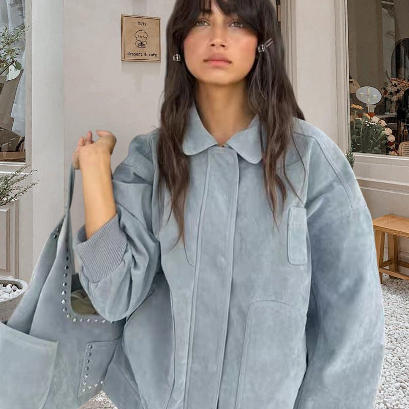 Damernas Moderiktiga Oversized Denimjacka Eva Jonsson-Eva Jonsson