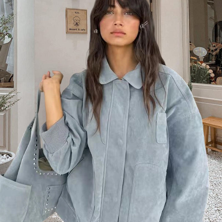 Damernas Moderiktiga Oversized Denimjacka Eva Jonsson-Eva Jonsson