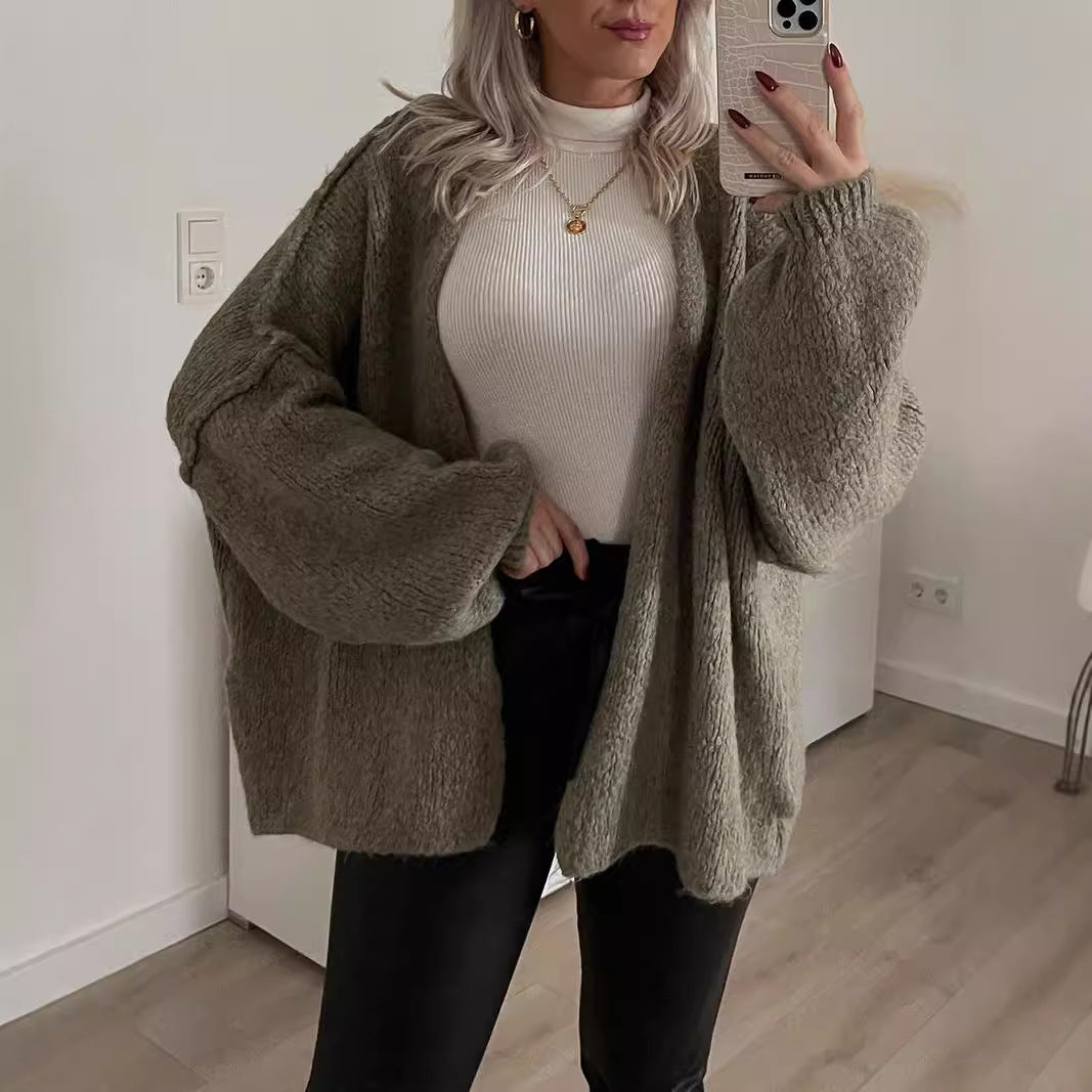 Damernas Mönstrad Cardigan i mjukt Mysmaterial Mirla-Eva Jonsson