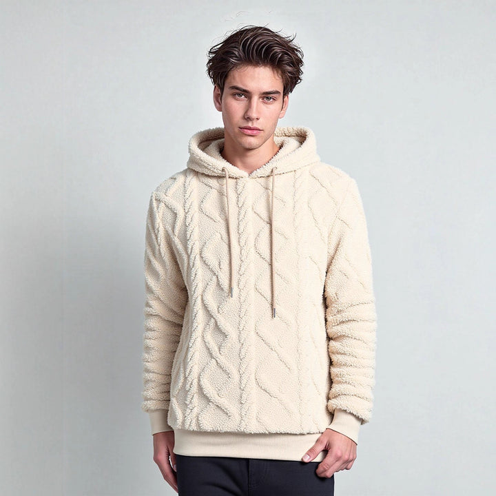 Damernas Mysig Fleece-Hoodie med strukturerad design Mirla-Eva Jonsson