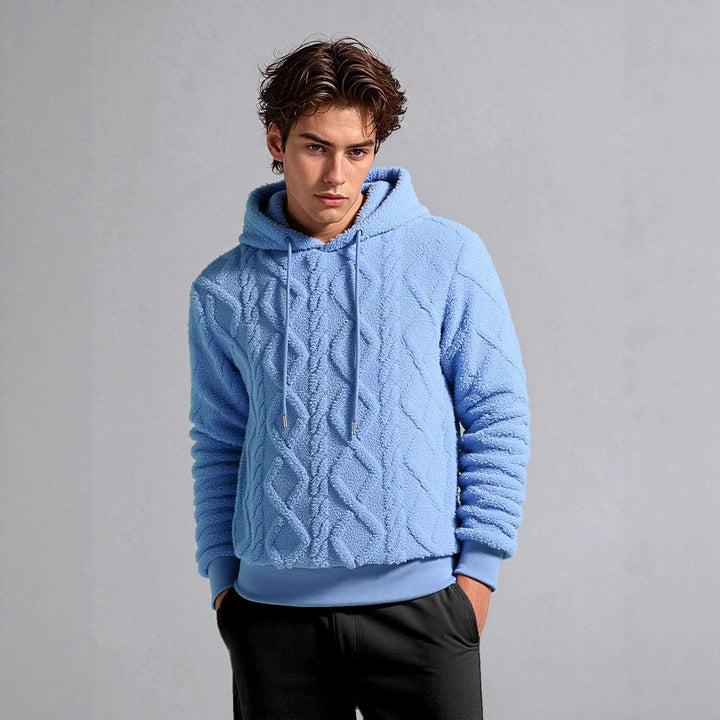 Damernas Mysig Fleece-Hoodie med strukturerad design Mirla-Eva Jonsson