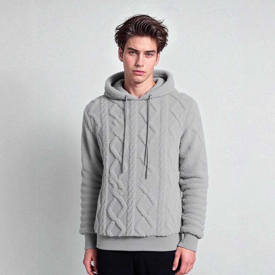 Damernas Mysig Fleece-Hoodie med strukturerad design Mirla-Eva Jonsson