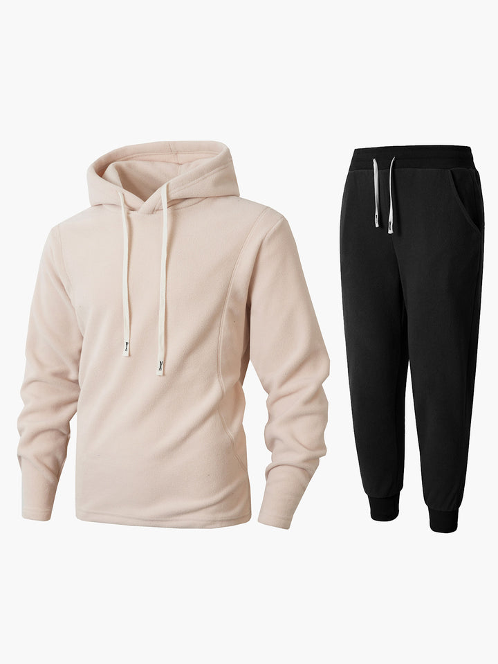 Damernas Mysig Fleece-Hoodie och Joggingbyxor Set Mirla-Eva Jonsson