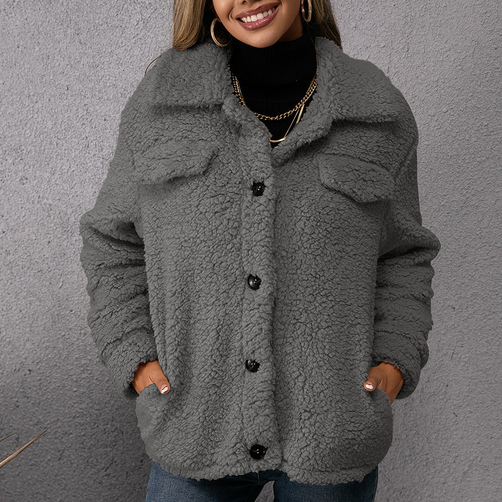 Damernas Mysig Fleece-tröja med hög krage och mjukt material Eva Jonsson-Eva Jonsson