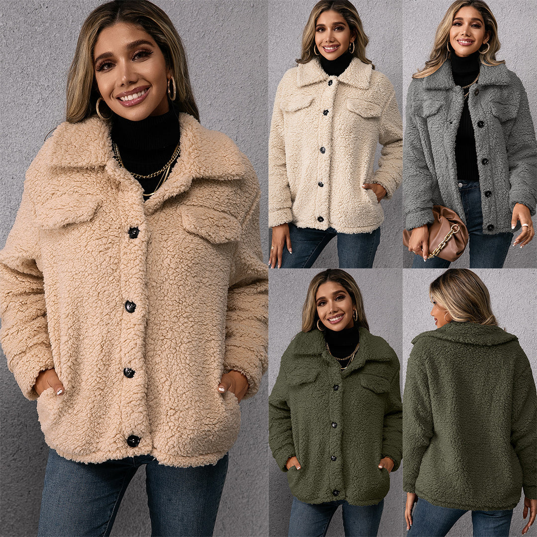 Damernas Mysig Fleece-tröja med hög krage och mjukt material Eva Jonsson-Eva Jonsson