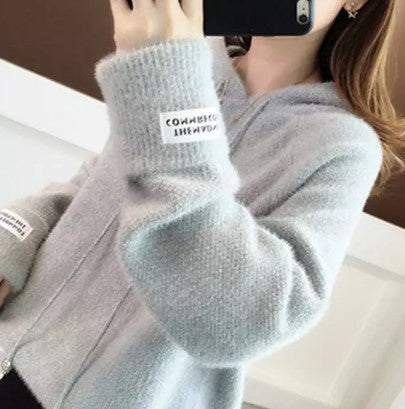 Damernas Mysig Hoodie med Snörning och Hög Krage Mirla-Eva Jonsson