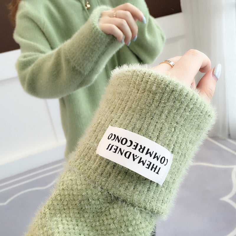 Damernas Mysig Hoodie med Snörning och Hög Krage Mirla-Eva Jonsson