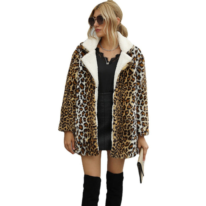 Damernas Mysig Leopardpälsrock Mirla-Eva Jonsson
