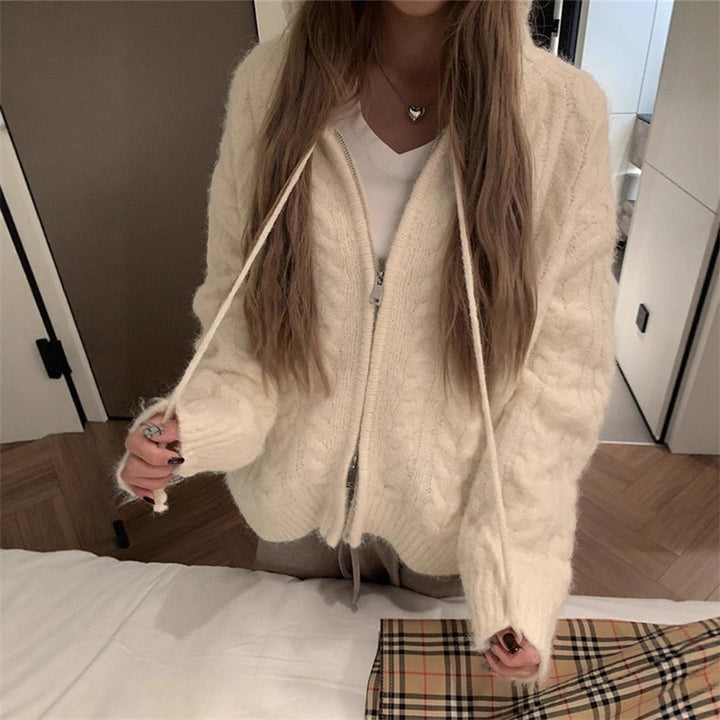 Damernas Mysiga Cardigan med Vida Ärmar och Fin Struktur Mirla-Eva Jonsson
