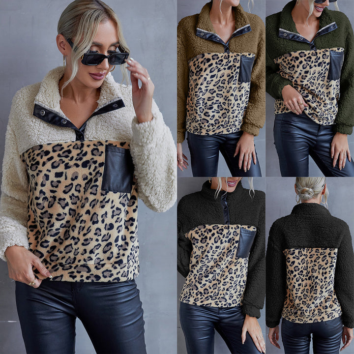 Damernas Mysigt Fleece-Ovan med Mockadetaljer Eva Jonsson-Eva Jonsson