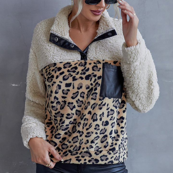 Damernas Mysigt Fleece-Ovan med Mockadetaljer Eva Jonsson-Eva Jonsson