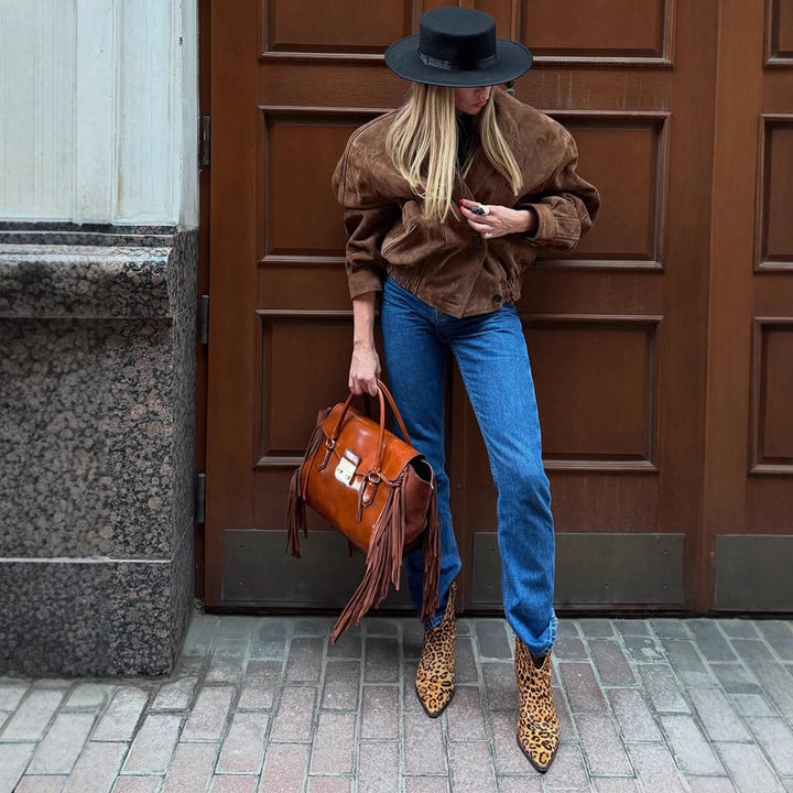 Damernas Oversize Mockajacka med modern skärning och praktiska fickor Mirla-Eva Jonsson