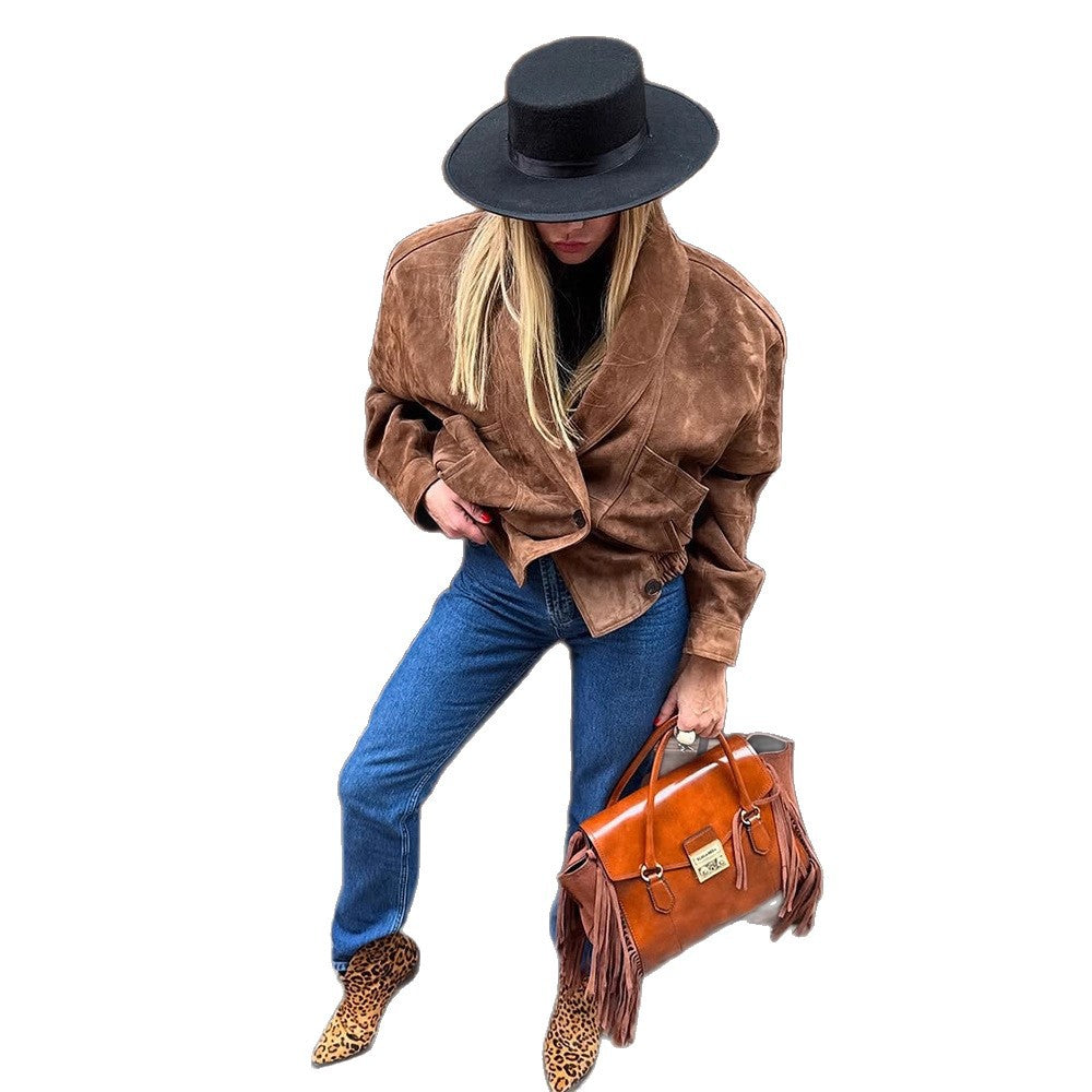 Damernas Oversize Mockajacka med modern skärning och praktiska fickor Mirla-Eva Jonsson