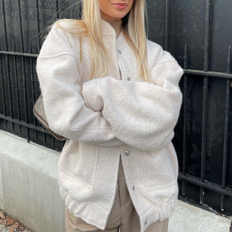 Damernas Oversize Softshell-jacka med stor krage och praktiska fickor Eva Jonsson-Eva Jonsson