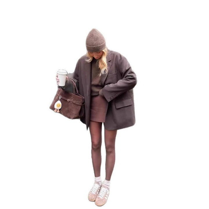 Damernas Oversized Blazer i mjuk ullmix Mirla-Eva Jonsson