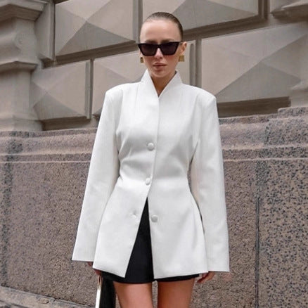 Damernas Oversized Blazerjacka med elegant revers och moderiktig snitt Mirla-Eva Jonsson