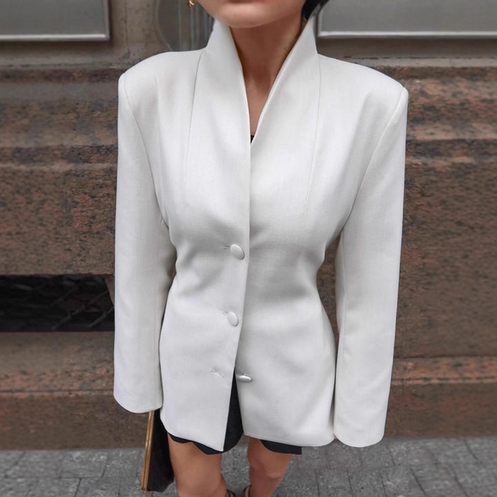 Damernas Oversized Blazerjacka med elegant revers och moderiktig snitt Mirla-Eva Jonsson