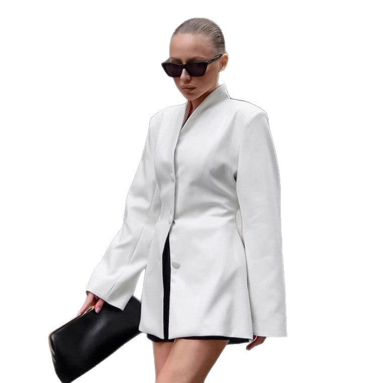 Damernas Oversized Blazerjacka med elegant revers och moderiktig snitt Mirla-Eva Jonsson