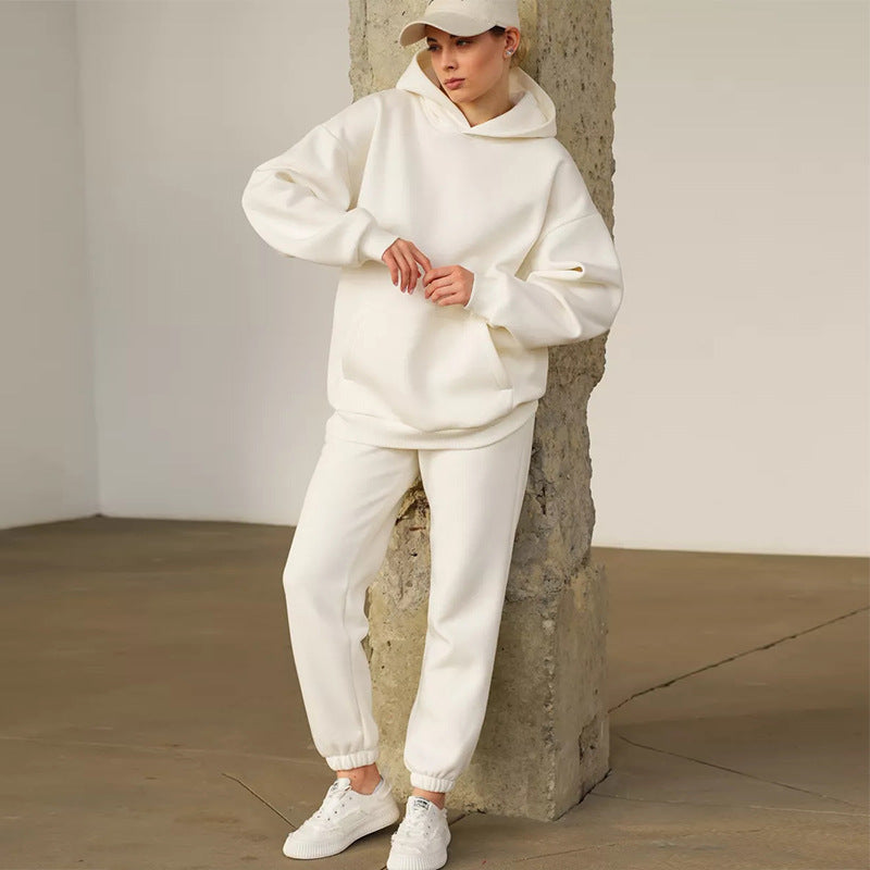 Damernas Oversized Hoodie Sweatset med praktiska fickor Mirla-Eva Jonsson