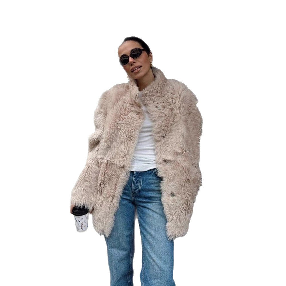 Damernas Oversized Konstpälsjacka Eva Jonsson-Eva Jonsson