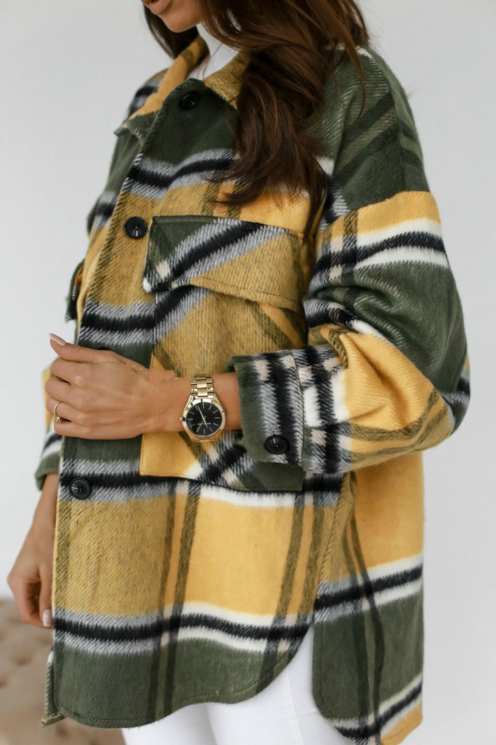 Damernas Oversized Rutigt Flanelljacka Mirla-Eva Jonsson
