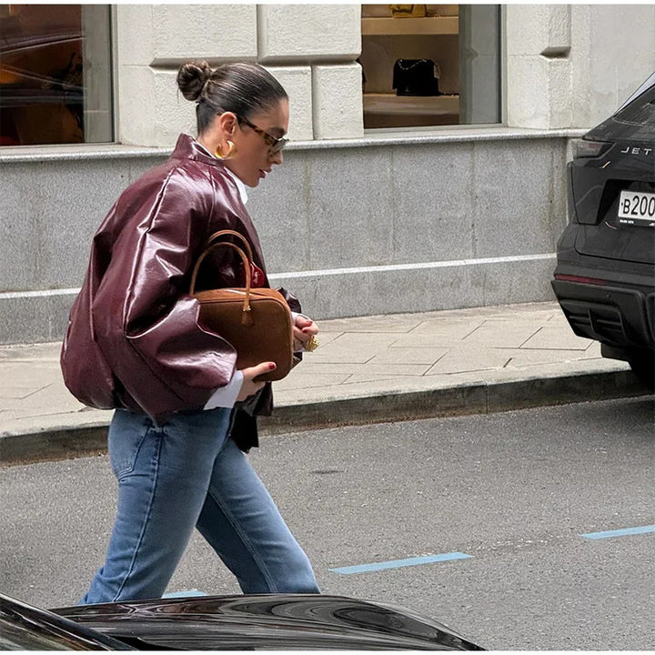 Damernas Oversized Skinnjacka Mirla-Eva Jonsson