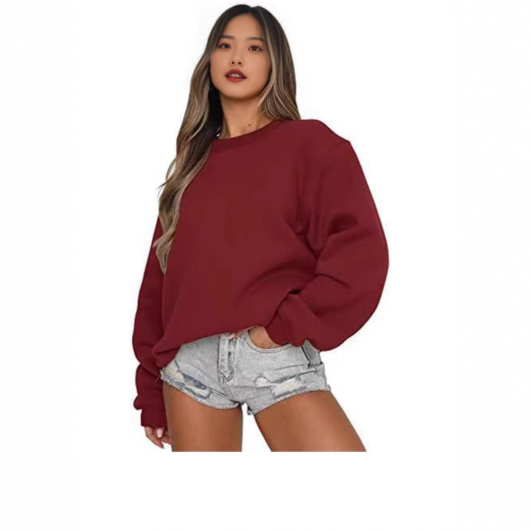Damernas Oversized Sweatshirt med avslappnad passform och mjuka ärmar Mirla-Eva Jonsson