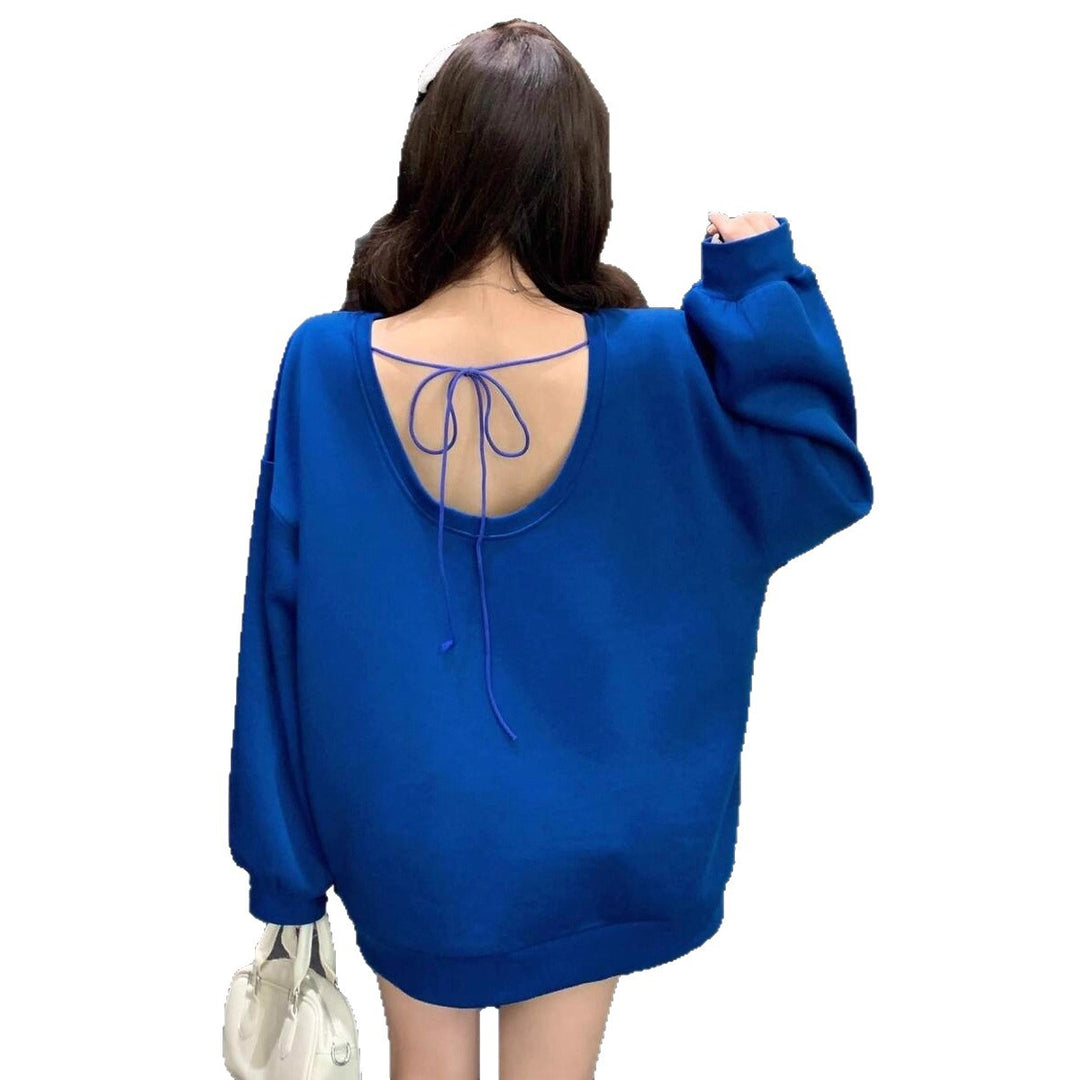 Damernas Oversized Sweatshirt med strukturerade ärmar och mjukt foder Mirla-Eva Jonsson
