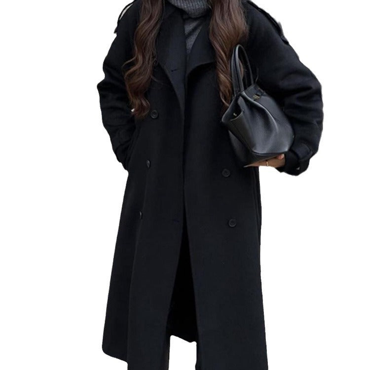 Damernas Oversized Trenchcoat i mjukt ullblandning Mirla-Eva Jonsson