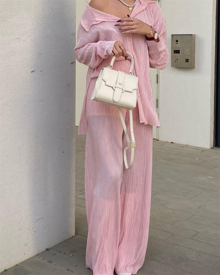 Damernas Plisserad Blus med elegant skärning och lös passform Mirla-Eva Jonsson