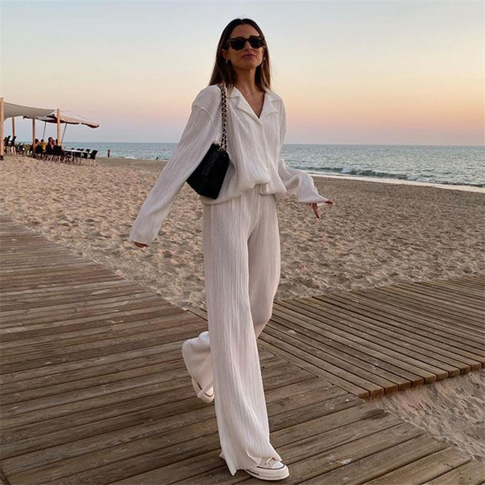 Damernas Plisserad Blus med elegant skärning och lös passform Mirla-Eva Jonsson