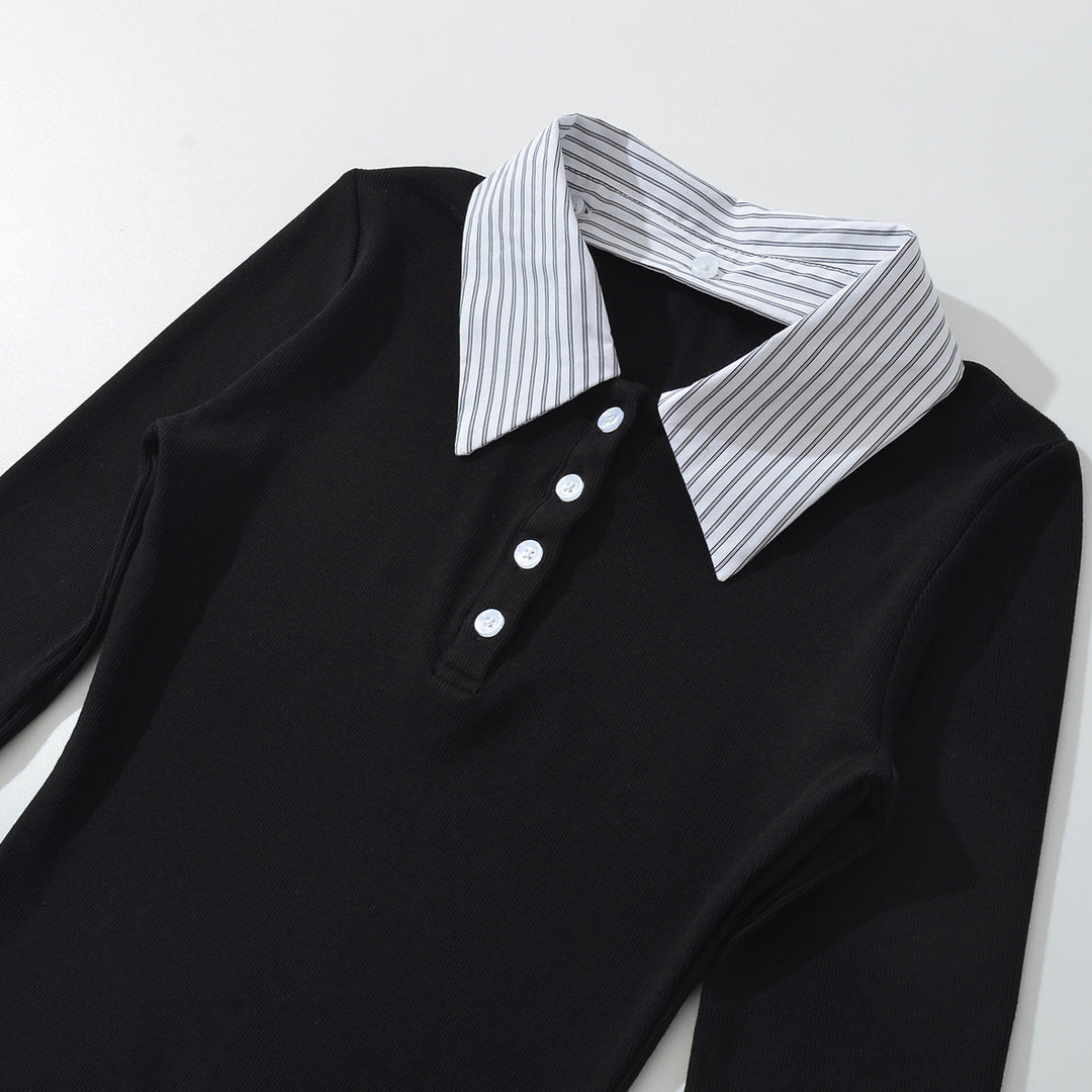 Damernas Poloshirt med kontrasterande skjortkrage Mirla-Eva Jonsson