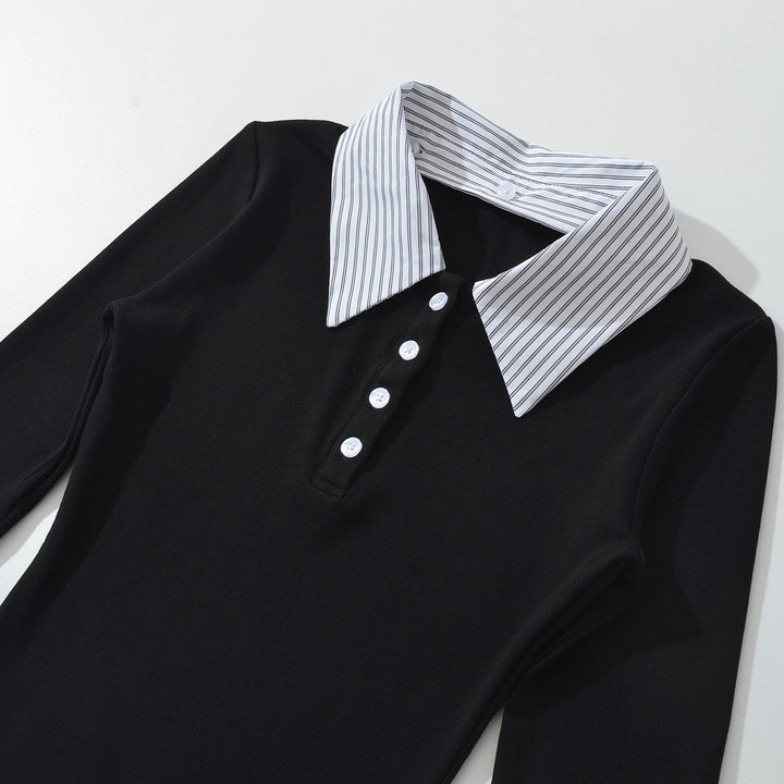 Damernas Poloshirt med kontrasterande skjortkrage Mirla-Eva Jonsson