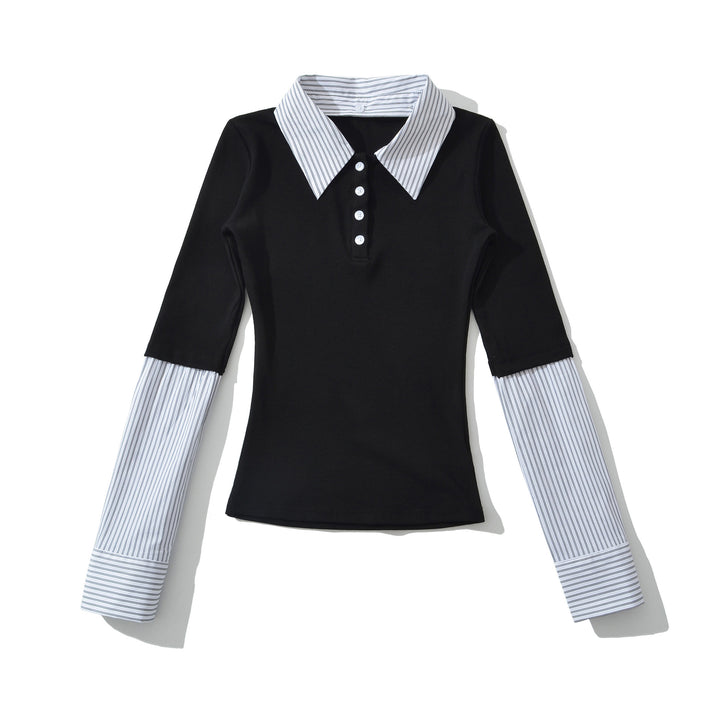 Damernas Poloshirt med kontrasterande skjortkrage Mirla-Eva Jonsson