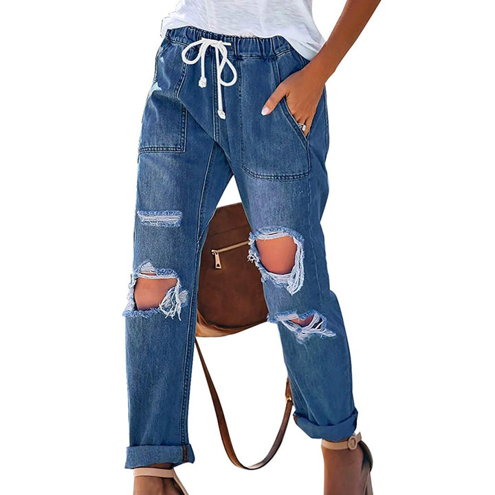 Damernas Relaxed Fit Jeans med moderna revor Mirla-Eva Jonsson