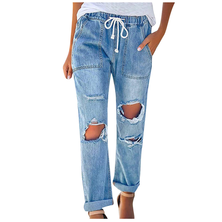 Damernas Relaxed Fit Jeans med moderna revor Mirla-Eva Jonsson