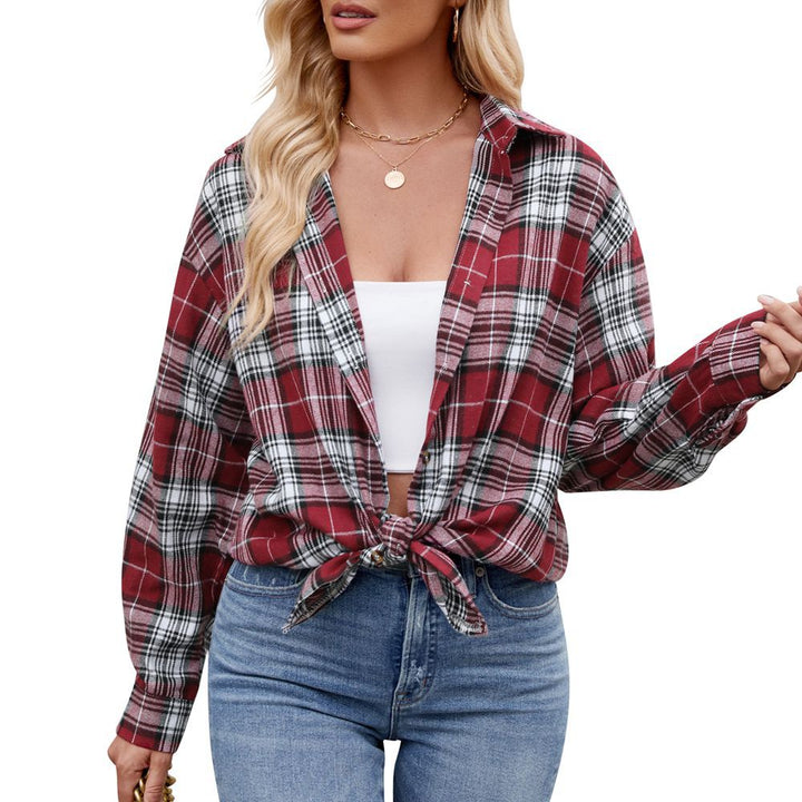 Damernas Rutiga Oversized Skjortblus Mirla-Eva Jonsson