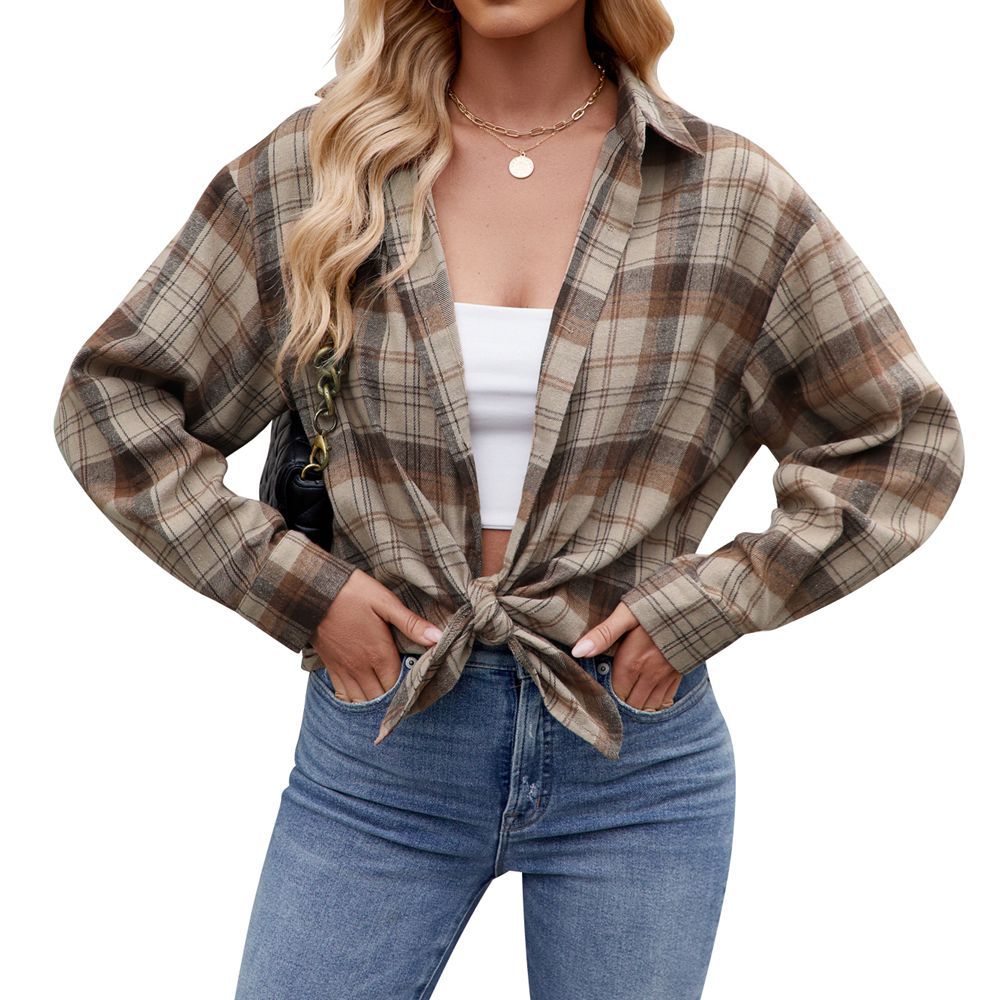 Damernas Rutiga Oversized Skjortblus Mirla-Eva Jonsson