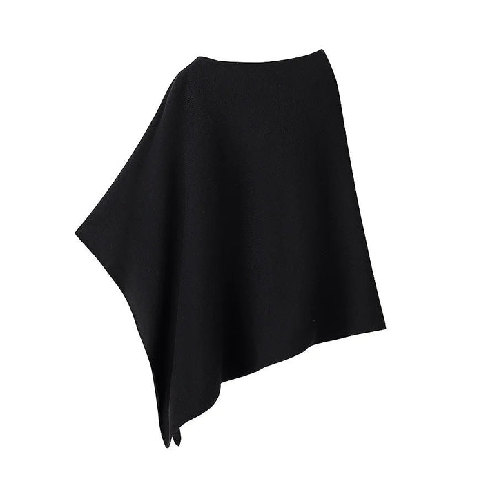 Damernas Schalponcho i högkvalitativ ull och elastiskt material Mirla-Eva Jonsson