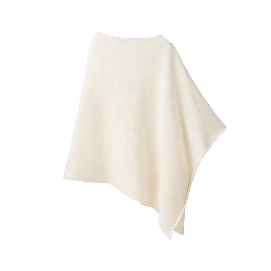 Damernas Schalponcho i högkvalitativ ull och elastiskt material Mirla-Eva Jonsson