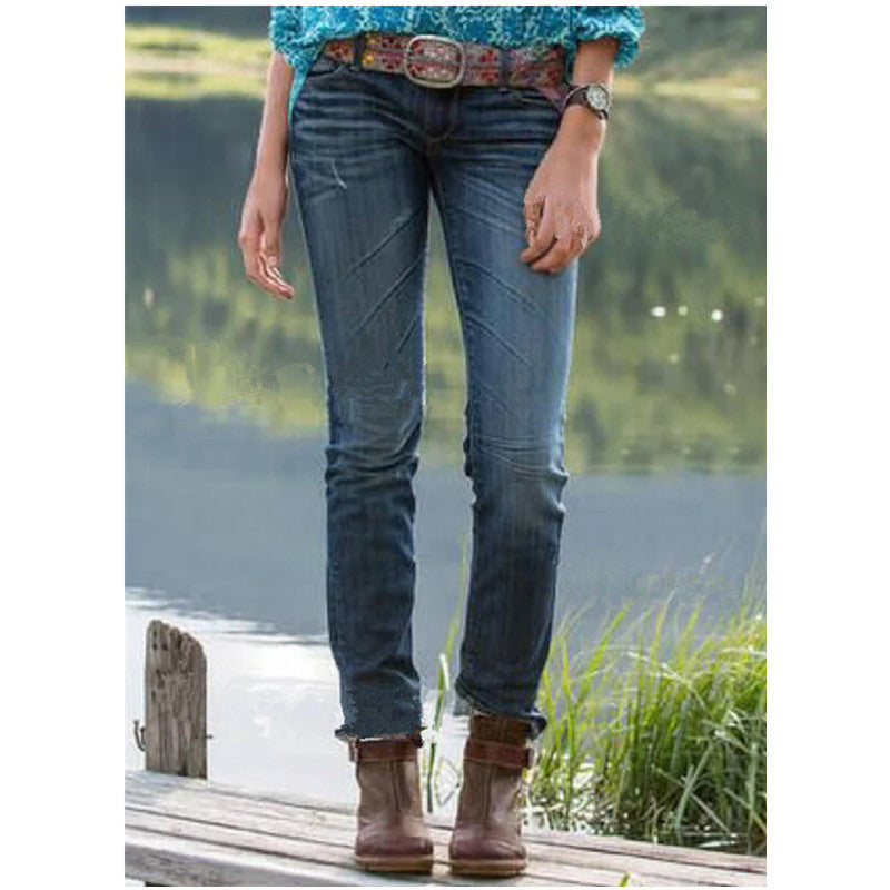 Damernas Slim Fit Jeansbyxa Eva Jonsson-Eva Jonsson