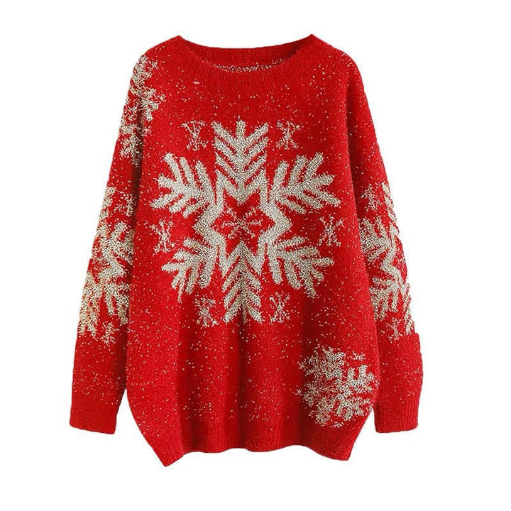 Damernas Snuggly Tröja med Snöflinge-Motiv Mirla-Eva Jonsson