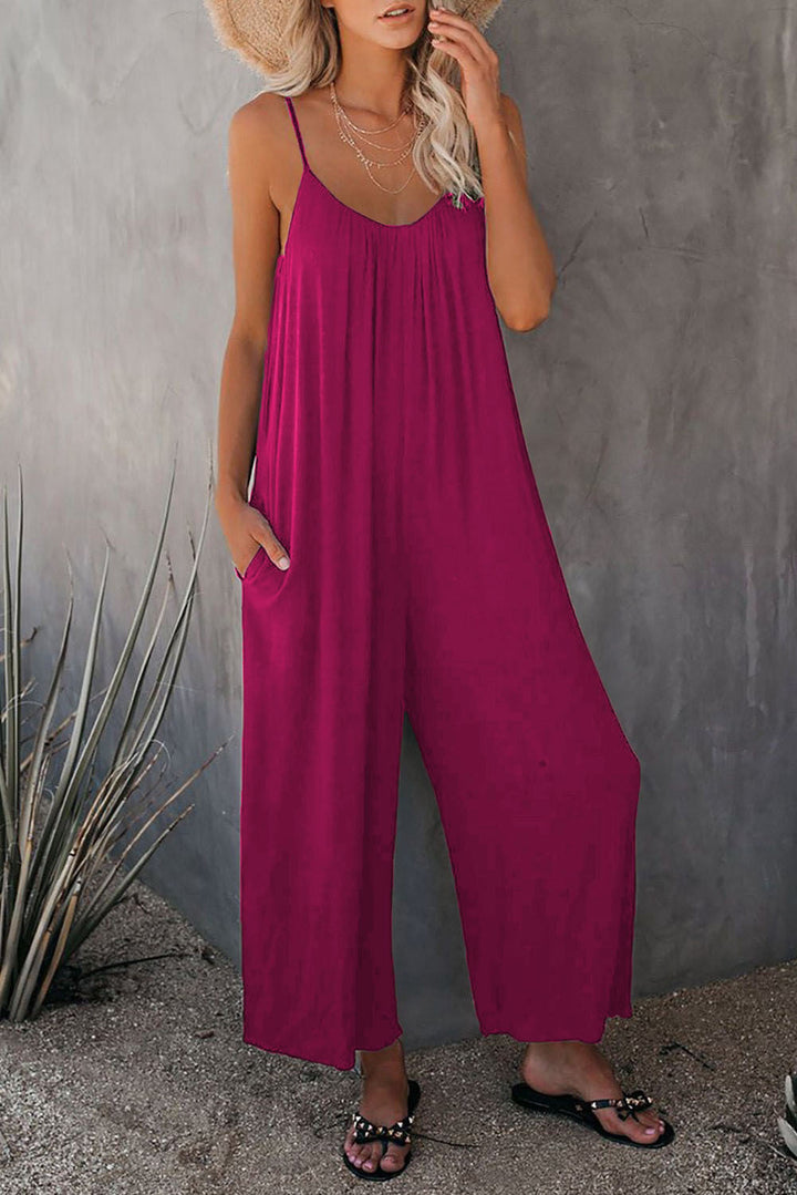 Damernas Snygga Jumpsuit med Bred Passform och Praktiska Fickor Mirla-Eva Jonsson