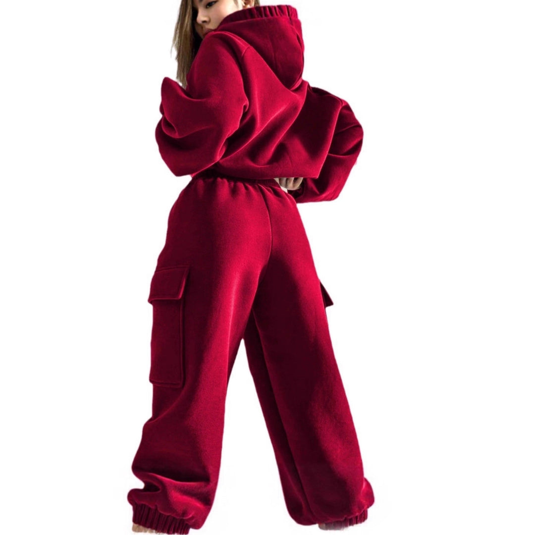 Damernas Sportig Hoodie och Cargo-byxa Set Mirla-Eva Jonsson